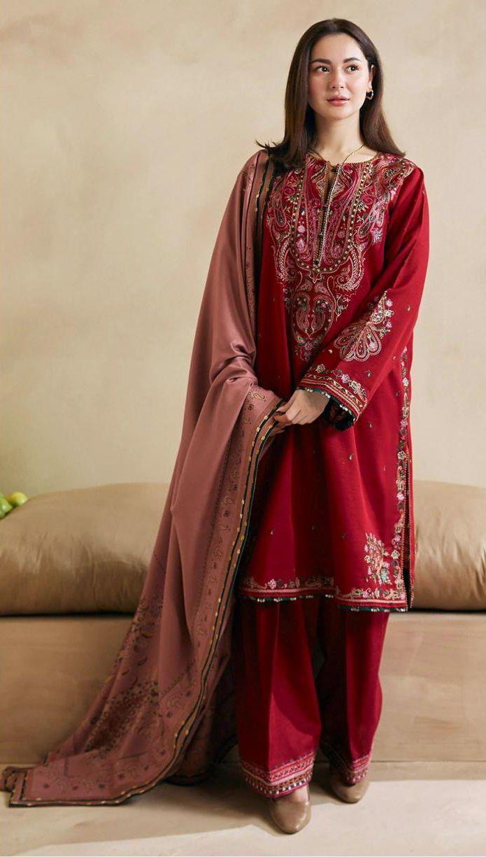 ZARA SHAHJAHAN 3PC  Eid Embroidered Collection